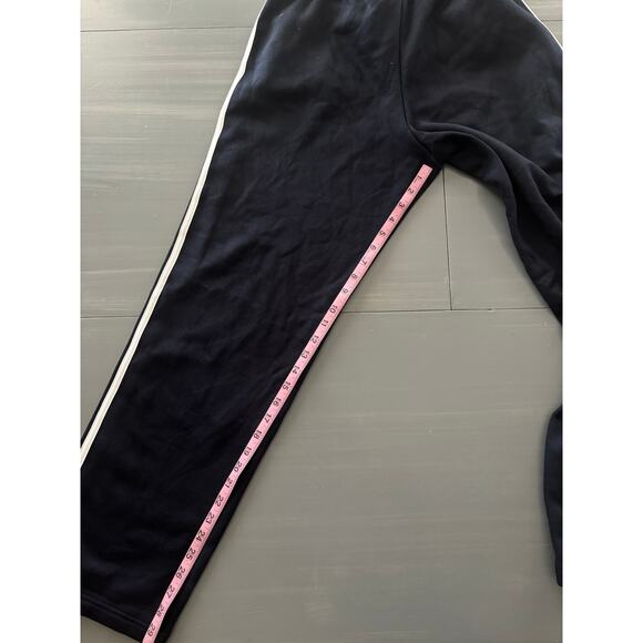 Adidas 3 Stripe Open Hem Legend Ink Blue Men Size Small Draw string New - Picture 6 of 8